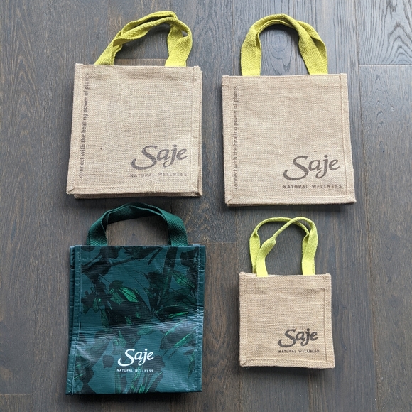 Saje Handbags - FREE Saje Bundle of 4 Reusable Tote Bags